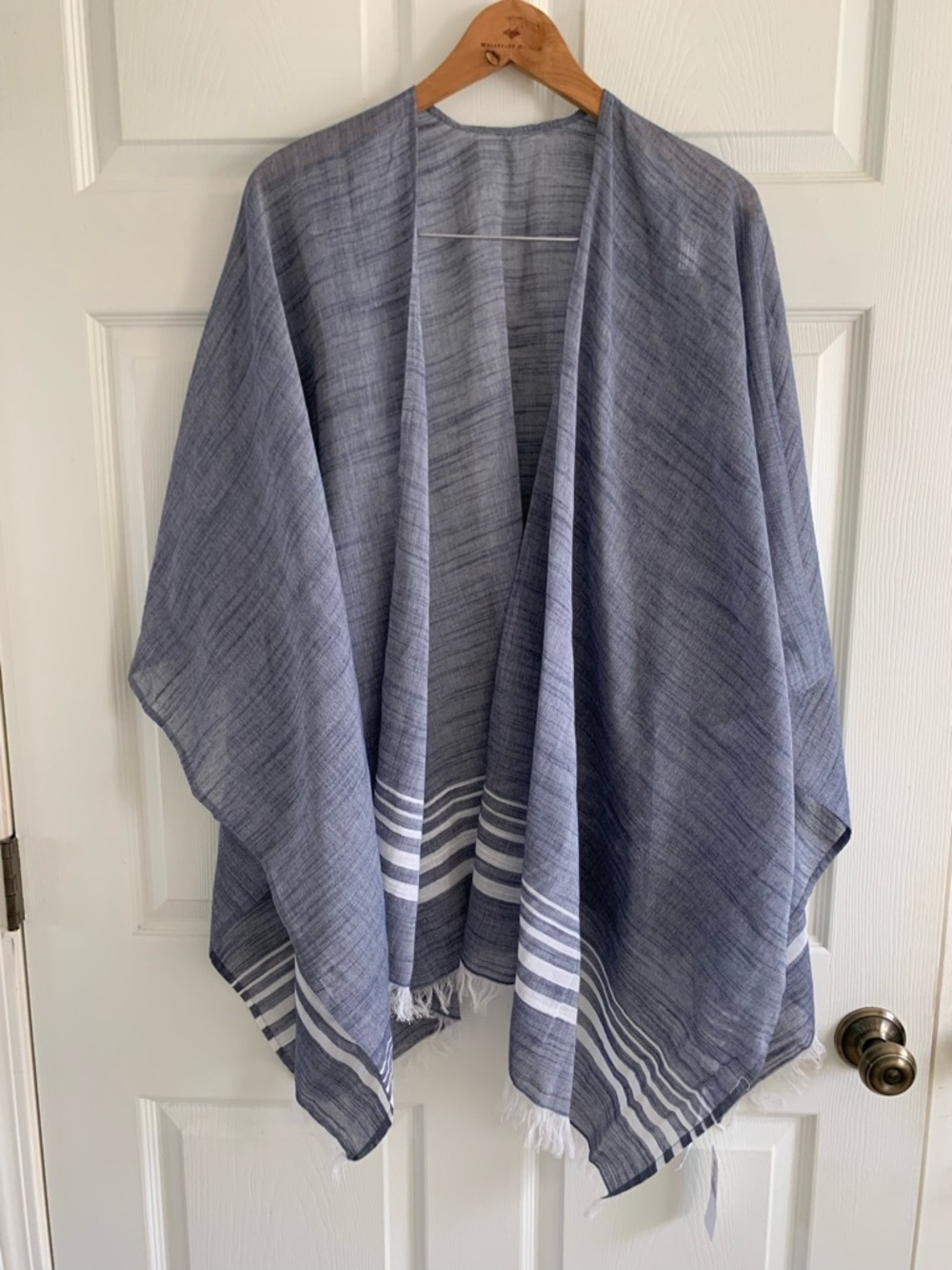 Tommy Bahama Navy and White Lightweight Cotton Wrap